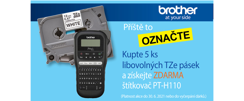 Štítkovač Brother PT-H110 zdarma